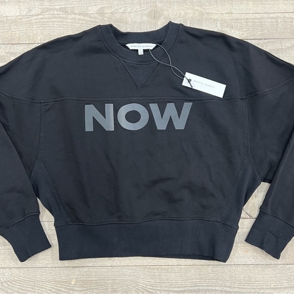 REBECCA MINKOFF | Reflective Now Sweatshirt in Black - Picture 3 of 3